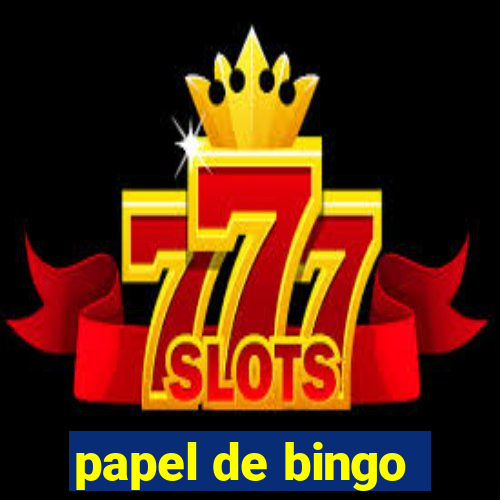 papel de bingo